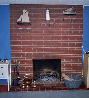 Painting an Old Brick Fireplace | Simplified BeeSimplified Bee