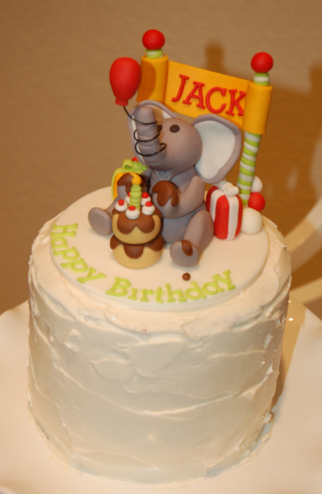 elephant birthday cake topper