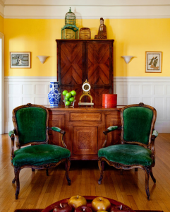 emerald green chairs
