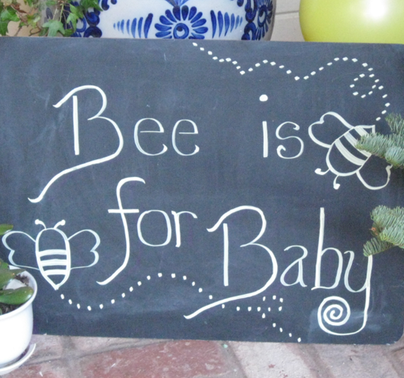 bee is for baby sign