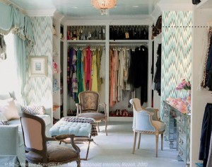 beautiful walk-in closet // Lonny