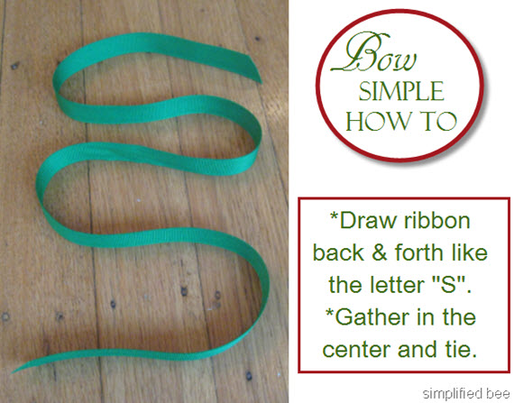 how to tie a simple bow #giftwrap