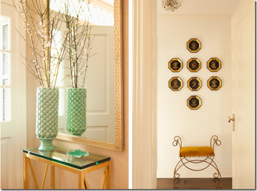 Chic entry table and mirror design