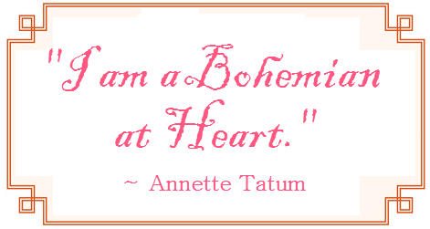 I am a bohemian at heart quote