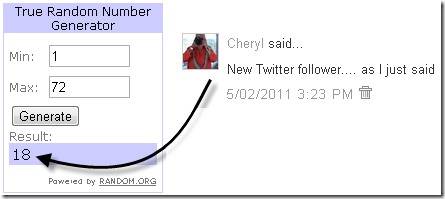 Tiny Prints Giveaway Winner