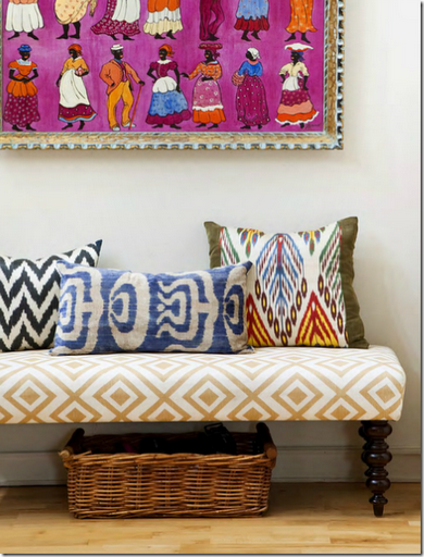 african_inspired_textiles_bench_artwork