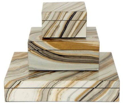 agate wooden decorative boxes