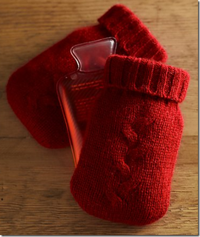 best hostess gifts knit hand warmers cashmere red