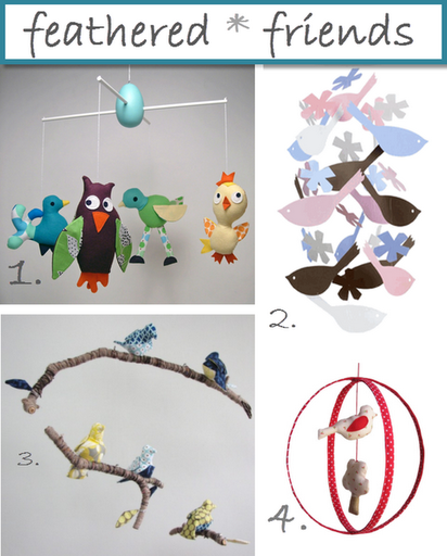 bird mobiles crib baby cute