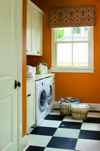 black-white-tile-laundry-room