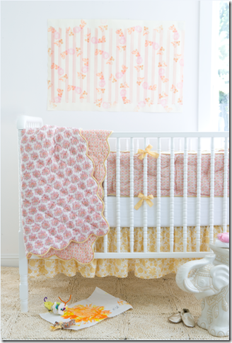 block print crib bedding nursery rikshaw