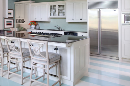 blue_white_striped_painted_floor