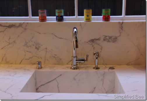 calacutta marble sink waterworks faucet