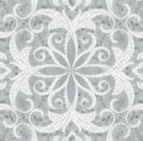 carrara_floral_mosaic_tiles