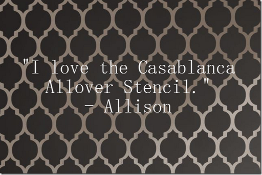 casablanca wall stencil giveaway