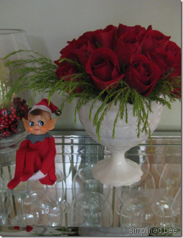 christmas red rose floral arrangement how to