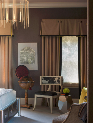 cow_hide_klismos_chair_bedroom