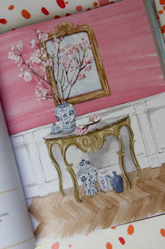 demilune chinoiserie illustration