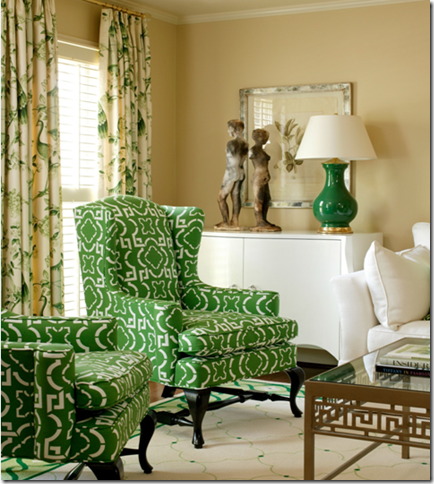designer tobi fairley green living room