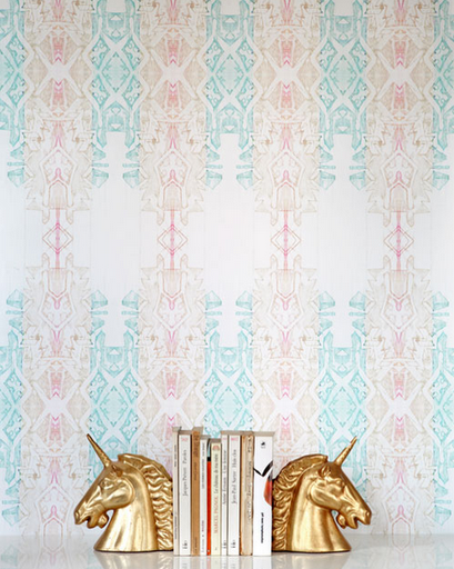 designer hand painted wallpaper