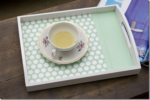 diy paper lined tray
