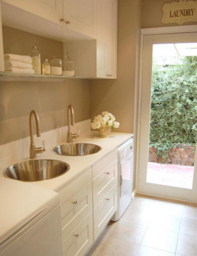 double sinks laundry room beautiful