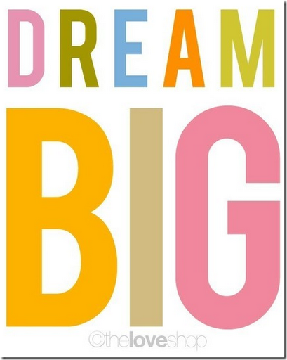dream big poster colorful