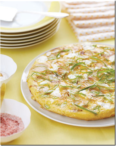 easter brunch frittata w goat cheese