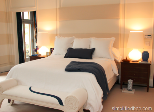 elegant-painted-striped-bedroom