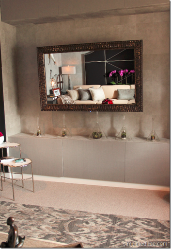 flatscreen tv mirror combo