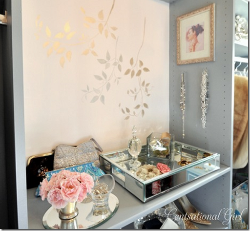 floral wall stencil sweet