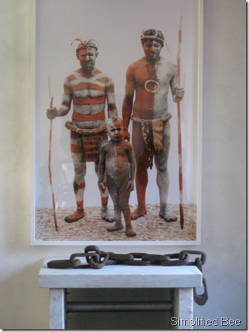 gary spain elle decor stone console living room