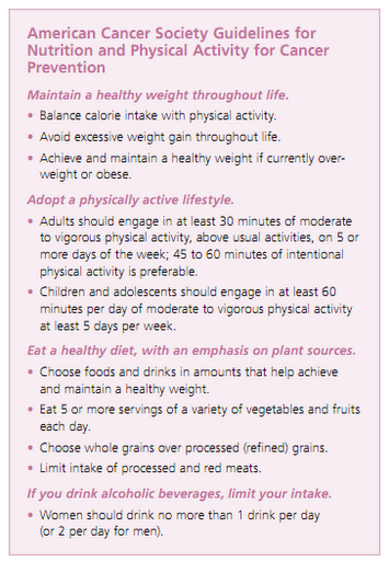 guidelines for breast cancer prevention