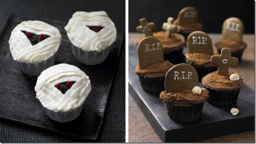 halloween gourmet cupcakes mummy tombstone lily vanilli