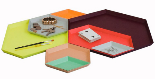 hexagon-trays-colorful-orange