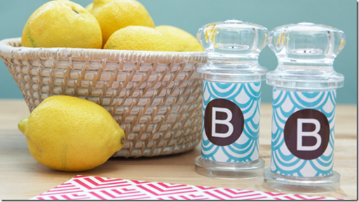 hostess gift monogrammed salt pepper shakers dabney lee