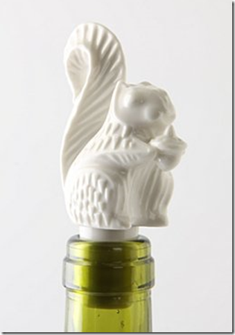 hostess gift squirrel wine stopper