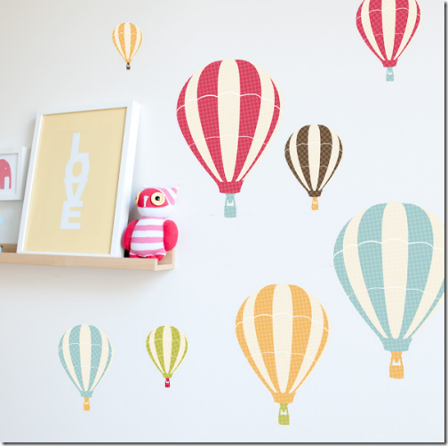 hot air balloon graphic wallpaper