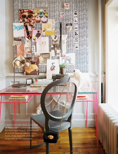 hot_pink_desk_chevron_pin_board