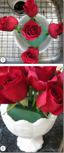 how to arrange flowers roses