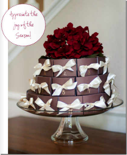 individual cake boxes stacked brown