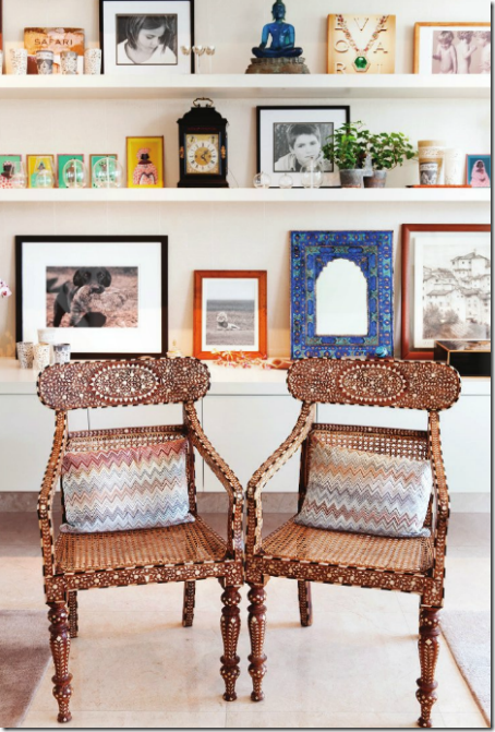 inlay chairs and bookcase styling rue magazine