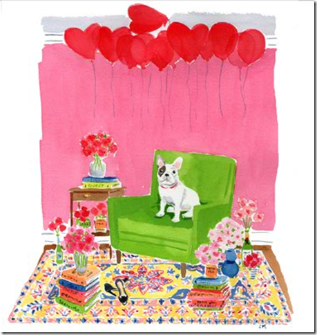 kate spade valentine ecard dog