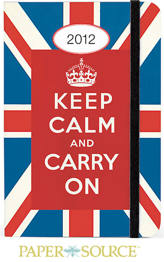 keep calm and carry on 2012 daily planner