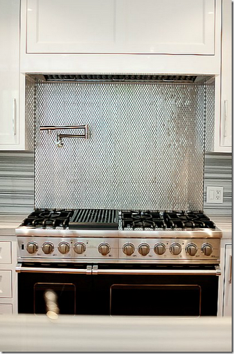 kitchen stove backsplash tin