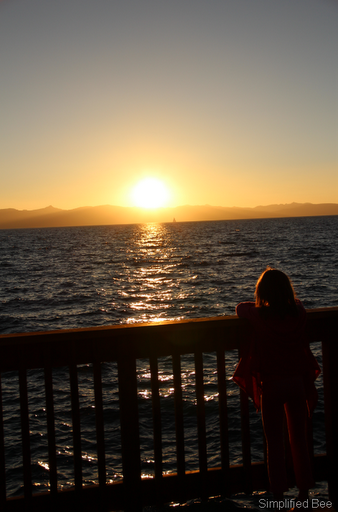 lake tahoe sunset summer
