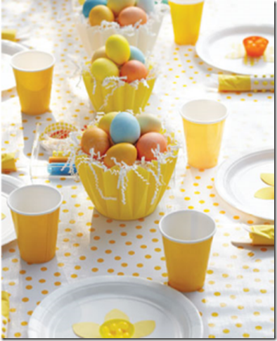 martha stewart easter egg table setting kids