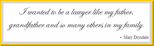 mary drysdale quote