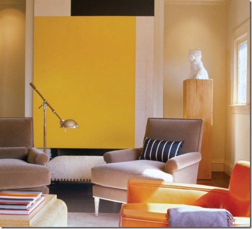 modern interior artwork yellow designer