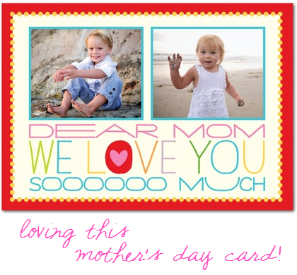 mothers day card tiny prints